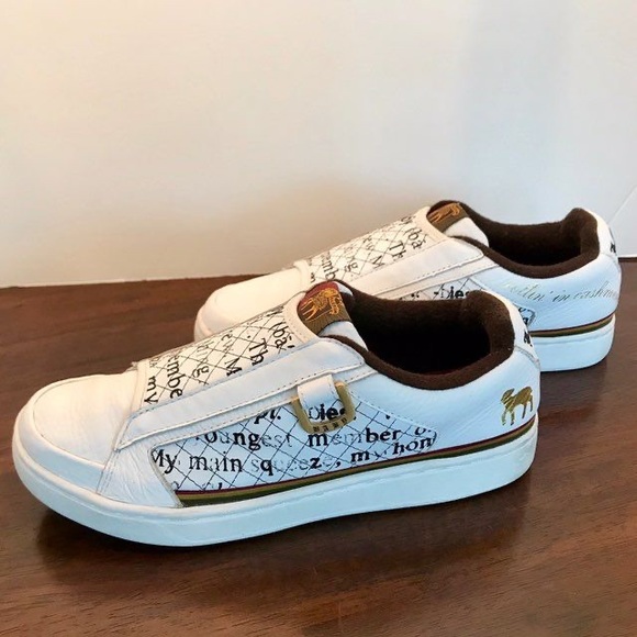 ISO. White 2005  L.A.M.B. Royal Elastics sneakers size 7.5 - Picture 2 of 4